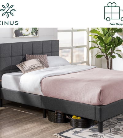 Zinus®Lottie软垫平台床架-单人床、超单人床、大号床、特大号床 Zinus®Lottie软垫平台床架-单人床、超单人床、大号床、特大号床
